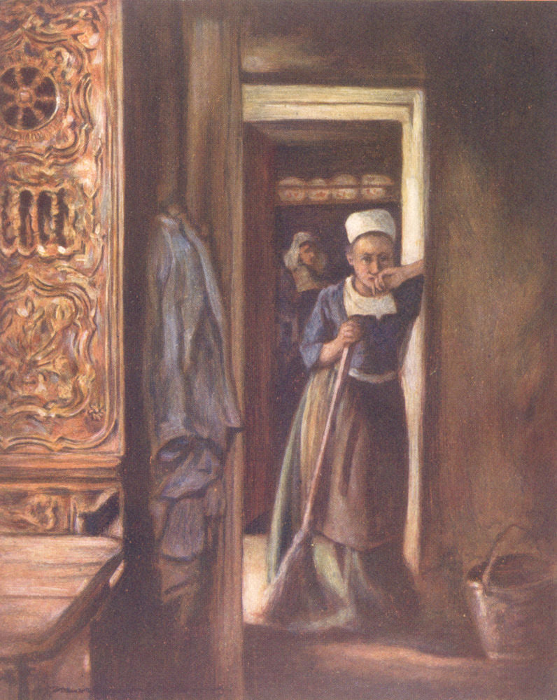 BRITTANY. Household Duties 1905 antique vintage print picture